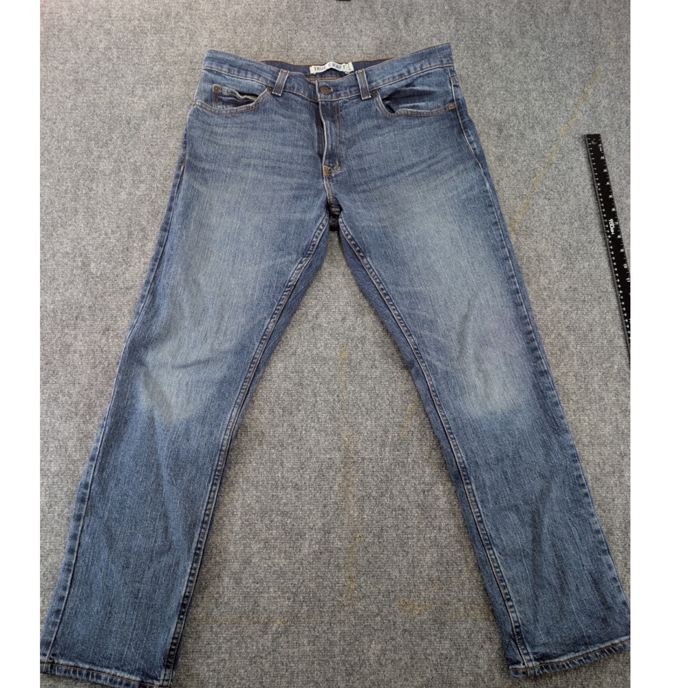 True Craft Slim Fit Denim Jeans Blue Size 34x30